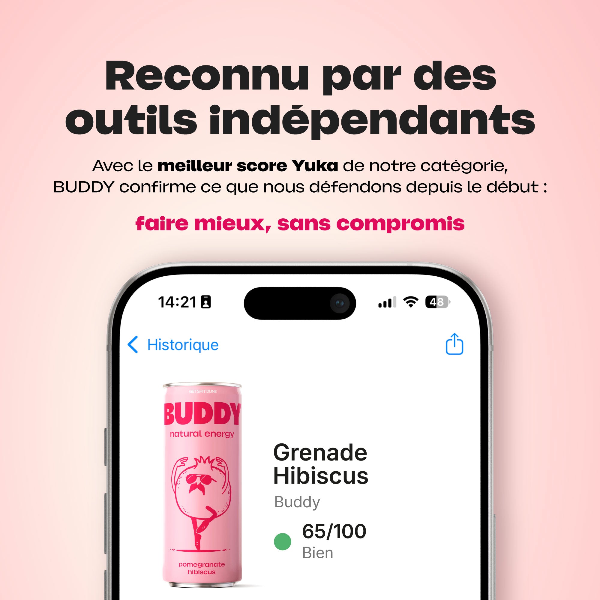 Pack découverte Buddy certifié bio et reconnu par des entités indépendantes